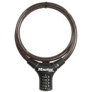 Masterlock cable lock, ERGO with combination black smoked length 90cm Ø 12mm 8229