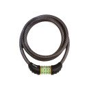 Masterlock cable lock, number combination Luminous black length 180cm Ø 12mm incl. holder 8190