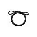 Masterlock loop cable, steel braided with vinyl coating black length 450cm Ø 10mm 72