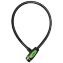 Incirca cable lock, key, black transparent, length: 80 cm, Ø 15 mm