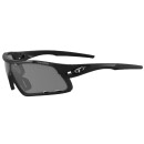 Tifosi Sunglasses, DAVOS, Matte Black, M-L, Smoke/AC-Red/Clear