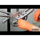 IceToolz tool, crank puller, Octalink & ISIS Drive, incl. 14/15 mm nut, hexagon socket 8 mm, adapter