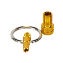 by.Schulz valve adapter, mini tool Alu anodized gold 1 piece