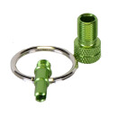 by.Schulz valve adapter, mini tool Alu anodized green 1...