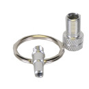 by.Schulz Adaptateur de valve, Mini-Tool Alu anodisé silver 1 pièce