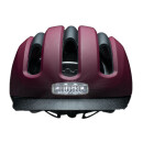 NUTCASE Helm Vio Cabernet matt S-M 55-59cm MIPS, Front-Seiten-Rück LEDs 360°, USB