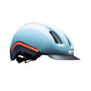 NUTCASE Helmet Vio Sky matte S-M 55-59cm MIPS, Front-Side-Rear LEDs 360°, USB