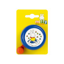 Widek Cloche pour enfants Miffy sur son vélo acier bleu sur carte