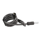 AXA plug-in cable, RLS 115, black transparent, Fusion, Defender, Solid plus thickness: 10mm length: 115cm