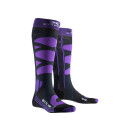 X-SOCKS Women Ski Control 4.0 charcoal melange/purple 35-36
