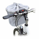 KLICKfix Cestino per biciclette argento 15l