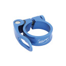 Contec saddle clamp SC-303 Select 34.9 blue steel, 34.9mm