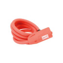 Contec spiral cable lock Neoloc neon red