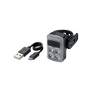 BBB Lampe frontale SlideFront, USB/batterie, 5 modes de fixation Fixation rapide ou clip