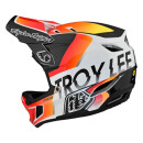 Troy Lee Designs D4 Composite Helmet w/Mips L, Qualifier White/Orange