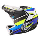 Troy Lee Designs D4 Composite Helmet w/Mips L, Reverb White/Blue