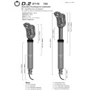 Tige de selle by.Schulz, D.2 ST-Ri T80 DROPPER Câble INTERIEUR 30.9 x 190mm Course:30mm MEDIUM 60-80 kg
