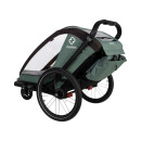 Hamax Cocoon Twin bicycle trailer green/black