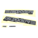 Kit di decalcomanie per forcella Rock Shox, Boxxer Select+ 2020+ grigio per nero