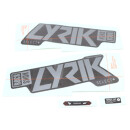 Kit di decalcomanie per forcella Rock Shox, Lyrik Select 2020+ polar per il nero