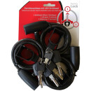 Incirca cable lock, family lock, keyed alike set of 3 black length 120cm Ø 8mm