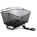 Incirca basket, fine mesh, luggage rack clamp attachment, 50-230 mm, black, 435x300x170/135, 15l