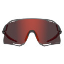 Tifosi Sunglasses, RAIL RACE, Satin Vapor, M-XL, Clarion Red/Clear
