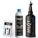 milKit Road/Gravel Tubeless Set, 45mm Ventile, 500ml Road Dichtmilch, 0.6l Tire Booster