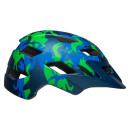 Bell Sidetrack Youth MIPS casque mat blue camosaurus