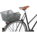 Basil Cento S Flower Cestino posteriore per bicicletta verde oliva