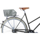 Basil Cento S Flower Cestino posteriore per bicicletta verde oliva