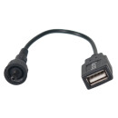 Busch + Müller cable, round plug with lock to USB A...