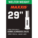 Camera daria Maxxis Welter Weight Box arrotolata 0,8 mm, Schrader (LL), 29x1,75-2,40, 44/61-622, valvola 48 mm