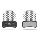 absoluteBLACK, GRAPHENpads Disc 27, Shimano MTB pads, for Shimano XTR (4-piston) and other models, straight cooling fin cut structure, MTB graphene friction compound for endurance