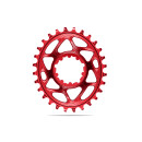 absoluteBLACK, chainring, OVAL, MTB, for Sram, DIRECT MOUNT, GXP - N/W, 3mm offset, Boost, RED - ROT, 30 teeth