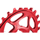 absoluteBLACK, chainring, OVAL, MTB, for Sram, DIRECT MOUNT, GXP - N/W, 3mm offset, Boost, RED - ROT, 30 teeth