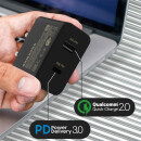 Chargeur Samsung Power Adpater, 35W, Duo ; USB et USB-C, noir