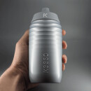 KEEGO Cycle, Bidon, piece, with EasyClean Cap, 500 ml, Generation 04, outer shell made of recycled material, made in Austria, SILVER STARDUST - silver