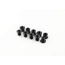 absoluteBLACK, chainring bolts, for Road & MTB, 4 x long bolts + nuts, Torx T30, black