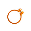 Tune étrier à visser, collier de selle à visser, diamètre 30.0mm, orange - orange