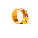 Tune étrier à visser, collier de selle à visser, diamètre 31.8mm, orange - orange