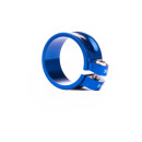 Tune screw choke, seat clamp for screwing, diameter 34.9mm, blue - blue - bleu