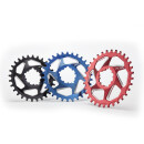 FUNN, CHAIN RINGS, SOLO DX NARROW-WIDE CHAIN RING - BOOST, AL7075, Anodised Red, SRAM Direct mount, 3mm offset for Boost spec, SRAM Direct mount - 30T, Red