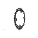 absoluteBLACK, chainring, OVAL, Gravel - Cyclocross, for Sram APEX, 1x 110/4, BLACK only - only BLACK, 42 teeth