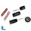 GRANITE Stash Tire Plug, kit di riparazione Tubeless, attrezzi e cerotti riposti nel manubrio, NERO - nero