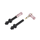 GRANITE Juicy Nipple & Valve Small, Incl. tubeless valves black, length 44mm, valve caps Juicy Nipple, PINK - pink