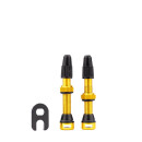 TUNE valve/valve tubeless, 1 paire (2 pièces), longueur 35mm, Sclaverand, aluminium, orange