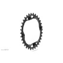 absoluteBLACK, chainring, OVAL, MTB, 1x 104/4, compatible...