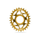 absoluteBLACK, chainring, OVAL, MTB, for RaceFace Cinch, DM - Boost 148, GOLD, 26 teeth