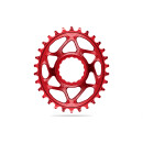 absoluteBLACK, chainring, OVAL, MTB, for RaceFace Cinch, DM - Boost 148, RED - RED, 26 teeth